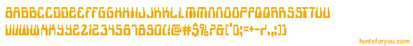 Шрифт 1968odysseycond – оранжевые шрифты на белом фоне