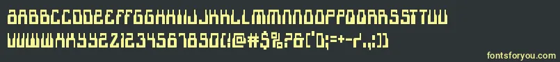 Шрифт 1968odysseycond – жёлтые шрифты на чёрном фоне