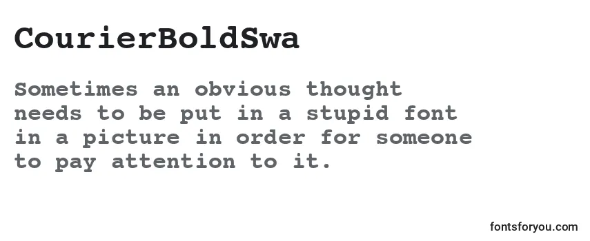 CourierBoldSwa Font