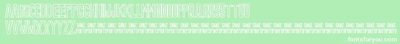 More about NoveeyOutline Font NoveeyOutline Font – White Fonts on Green Background
