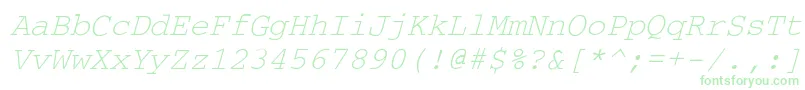 CourdlItalic Font – Green Fonts