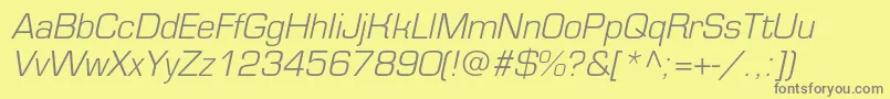 Lisätietoja EurofontlightcItalic-fontista EurofontlightcItalic-fontti – harmaat kirjasimet keltaisella taustalla