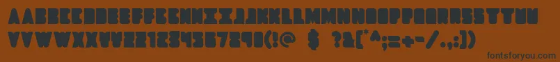 Dropship Font – Black Fonts on Brown Background