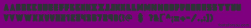 Dropship Font – Black Fonts on Purple Background