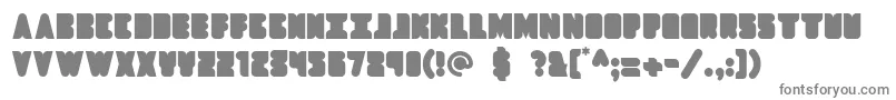 Dropship-fontti – harmaat kirjasimet valkoisella taustalla
