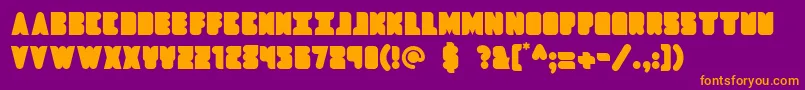 Шрифт Dropship – оранжевые шрифты на фиолетовом фоне