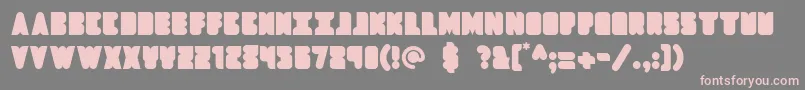 Lisätietoja Dropship-fontista Dropship-fontti – vaaleanpunaiset fontit harmaalla taustalla