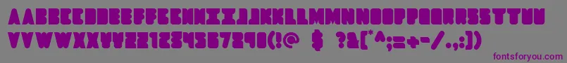 Dropship Font – Purple Fonts on Gray Background
