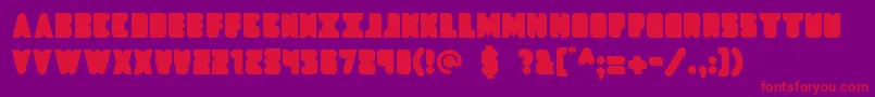 Dropship Font – Red Fonts on Purple Background
