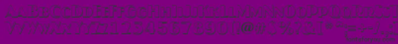Шрифт JaspercapsshRegular – чёрные шрифты на фиолетовом фоне