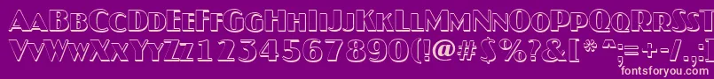 JaspercapsshRegular Font – Pink Fonts on Purple Background