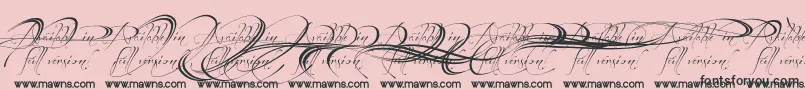 BeforetherainswashesPersonalUseDemo Font – Black Fonts on Pink Background