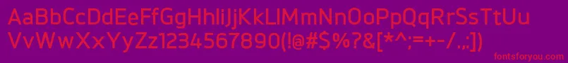 BrokmanBold Font – Red Fonts on Purple Background