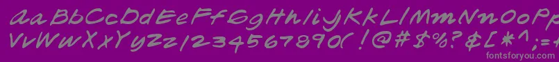 Lehn181 Font – Gray Fonts on Purple Background