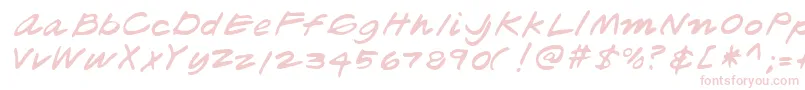Lehn181 Font – Pink Fonts on White Background