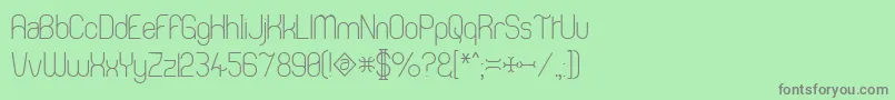 Thong Font – Gray Fonts on Green Background