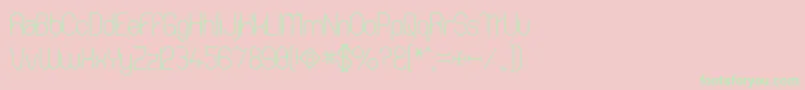 Thong Font – Green Fonts on Pink Background