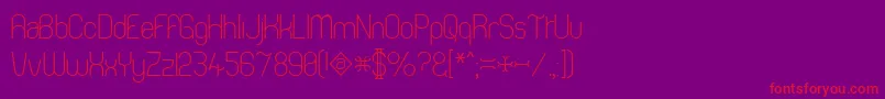 Thong Font – Red Fonts on Purple Background