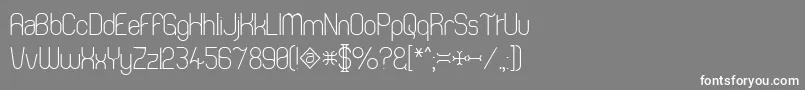 フォントThong – 灰色の背景に白い文字