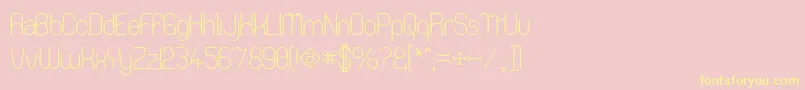 Thong Font – Yellow Fonts on Pink Background