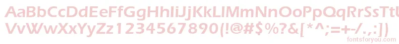 ItcerasstdDemi Font – Pink Fonts on White Background
