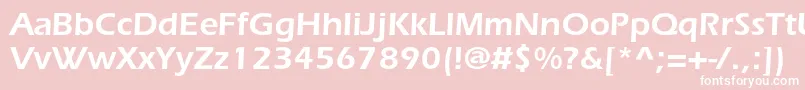 ItcerasstdDemi Font – White Fonts on Pink Background