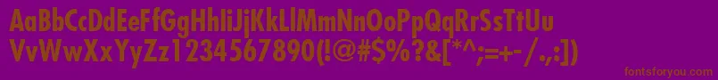 FujiyamaBold Font – Brown Fonts on Purple Background