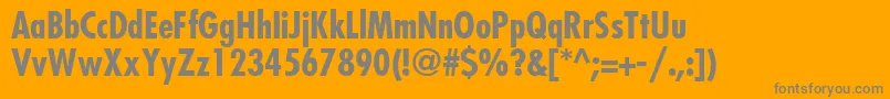 FujiyamaBold Font – Gray Fonts on Orange Background