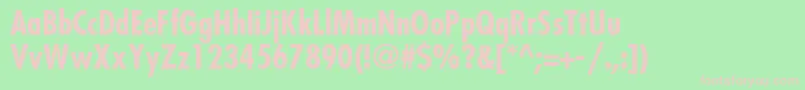 FujiyamaBold Font – Pink Fonts on Green Background