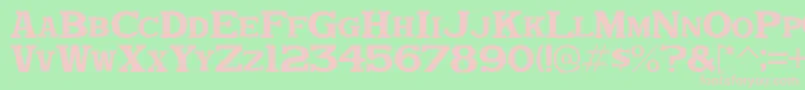 Dekkadense Font – Pink Fonts on Green Background