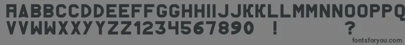AcThermesSolid Font – Black Fonts on Gray Background