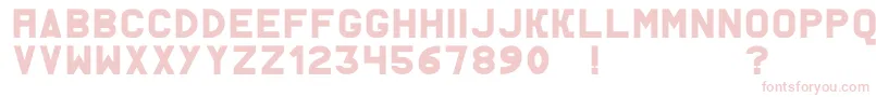 AcThermesSolid Font – Pink Fonts on White Background