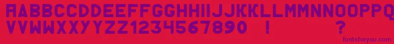 AcThermesSolid Font – Purple Fonts on Red Background