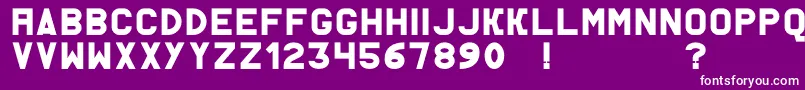AcThermesSolid Font – White Fonts on Purple Background