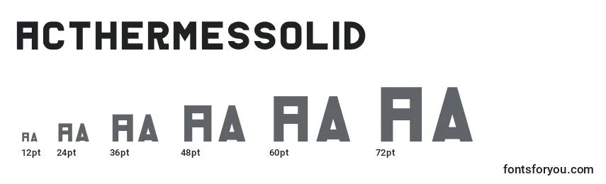 AcThermesSolid Font Sizes