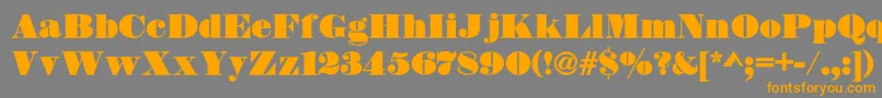 More about DsThorowgoodContour Font DsThorowgoodContour Font – Orange Fonts on Gray Background