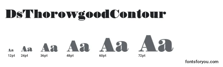 DsThorowgoodContour (14999) Font Sizes