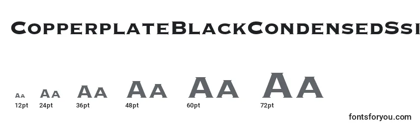 sizes of copperplateblackcondensedssiblackcondensed font, copperplateblackcondensedssiblackcondensed sizes