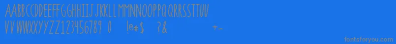 Шрифт SuperrawRegular – серые шрифты на синем фоне