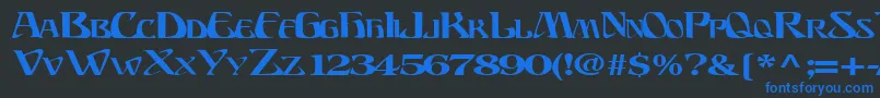 More about BillionsfontRegularTtext Font BillionsfontRegularTtext Font – Blue Fonts on Black Background