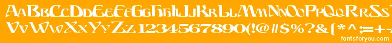 BillionsfontRegularTtext Font – White Fonts on Orange Background