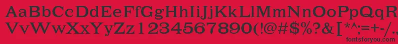 Lehmannc Font – Black Fonts on Red Background