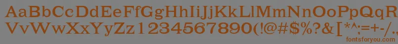 Lehmannc Font – Brown Fonts on Gray Background