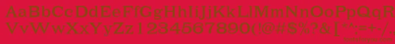 Lehmannc Font – Brown Fonts on Red Background