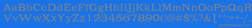 Lehmannc-Schriftart – Graue Schriften auf blauem Hintergrund