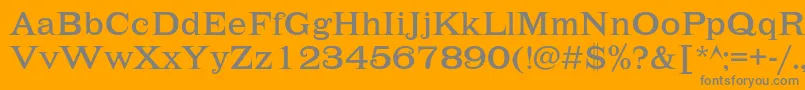 Lehmannc Font – Gray Fonts on Orange Background
