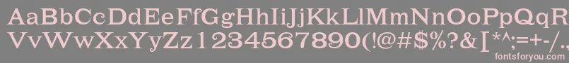 Lehmannc Font – Pink Fonts on Gray Background