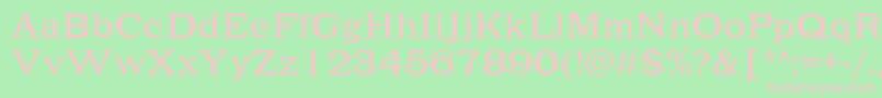 Lehmannc Font – Pink Fonts on Green Background