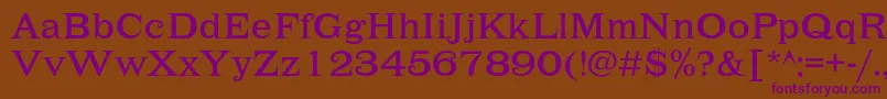 Lehmannc Font – Purple Fonts on Brown Background