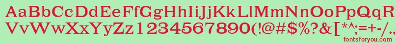 Lehmannc Font – Red Fonts on Green Background